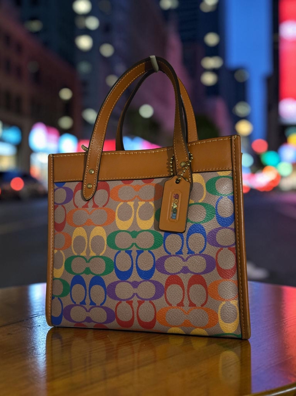 Coach 2022 Pride  Signature Canvas Tote W Dust Bag